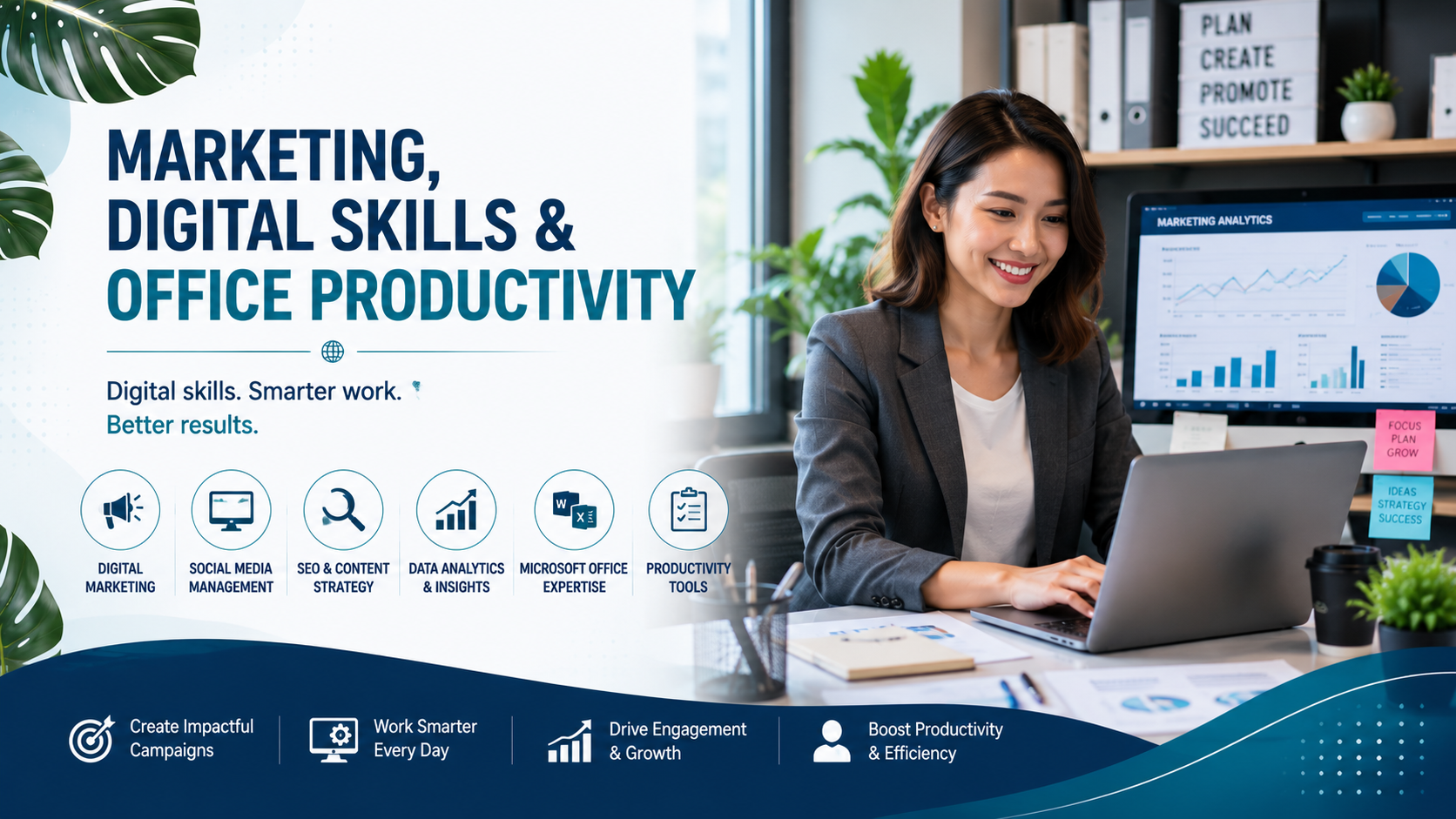 Marketing, Digital Skills & Office Productivity