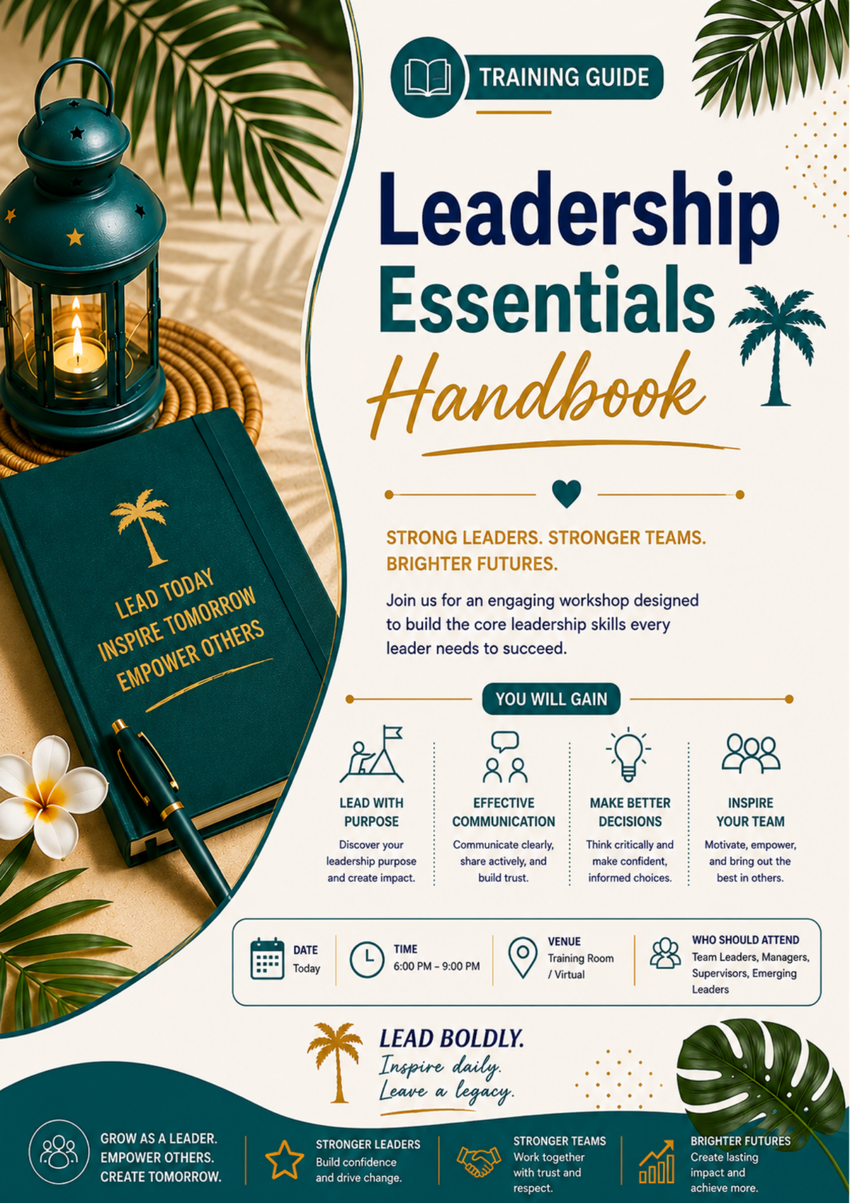 Leadership Essentials Evening Session Presentation | Leadership Training Workshop Template