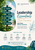 Leadership Essentials Presentation Template | Editable Leadership Training Workshop Slides for Managers & Team Leaders