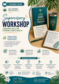 Supervisory Workshop Training Guide | Leadership, Team Management & Supervisor Skills Workbook