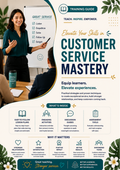 Customer Service Mastery Teaching Guide Template | Editable Customer Service Training Manual for Trainers & Educators