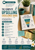 Upselling Teaching Guide Template | Editable Sales Training Workbook for Customer Service & Retail Teams