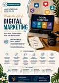 Digital Marketing Learner’s Guide Template | Social Media, SEO & Online Marketing Training Workbook