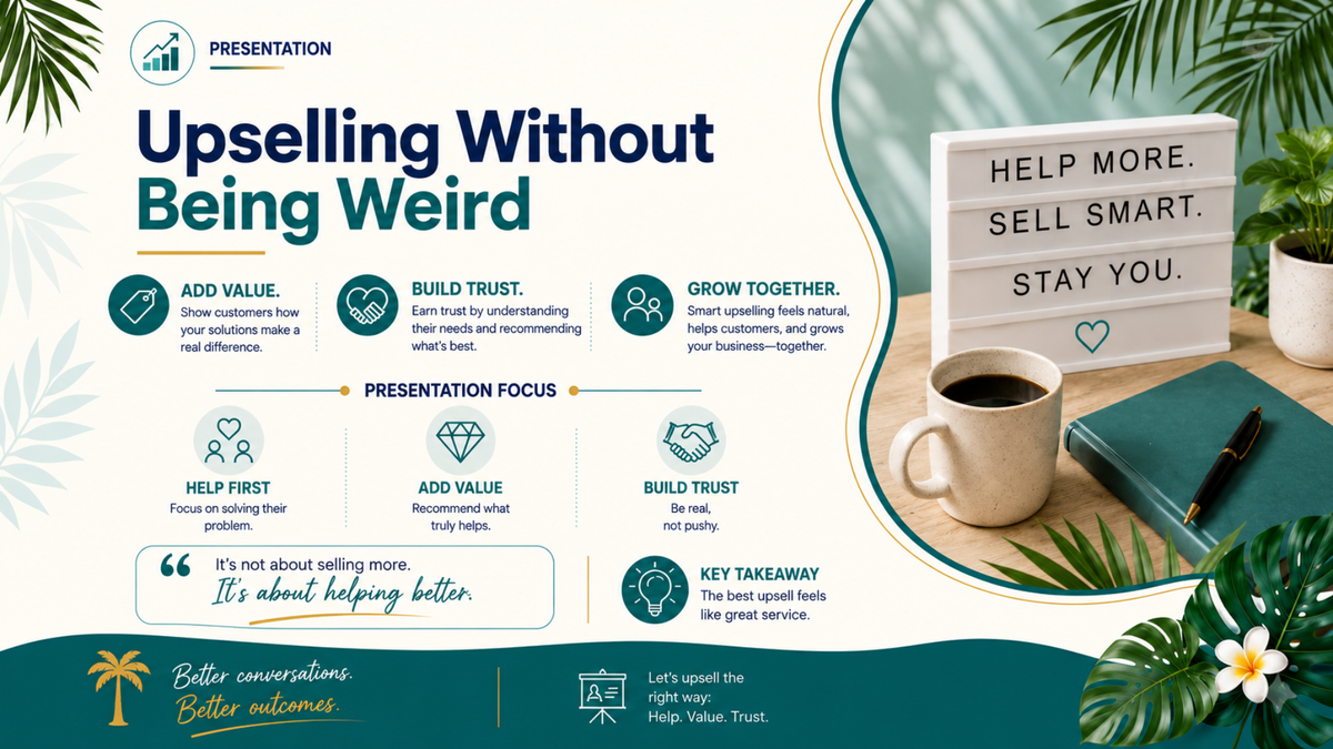 Upselling Without Being Weird
